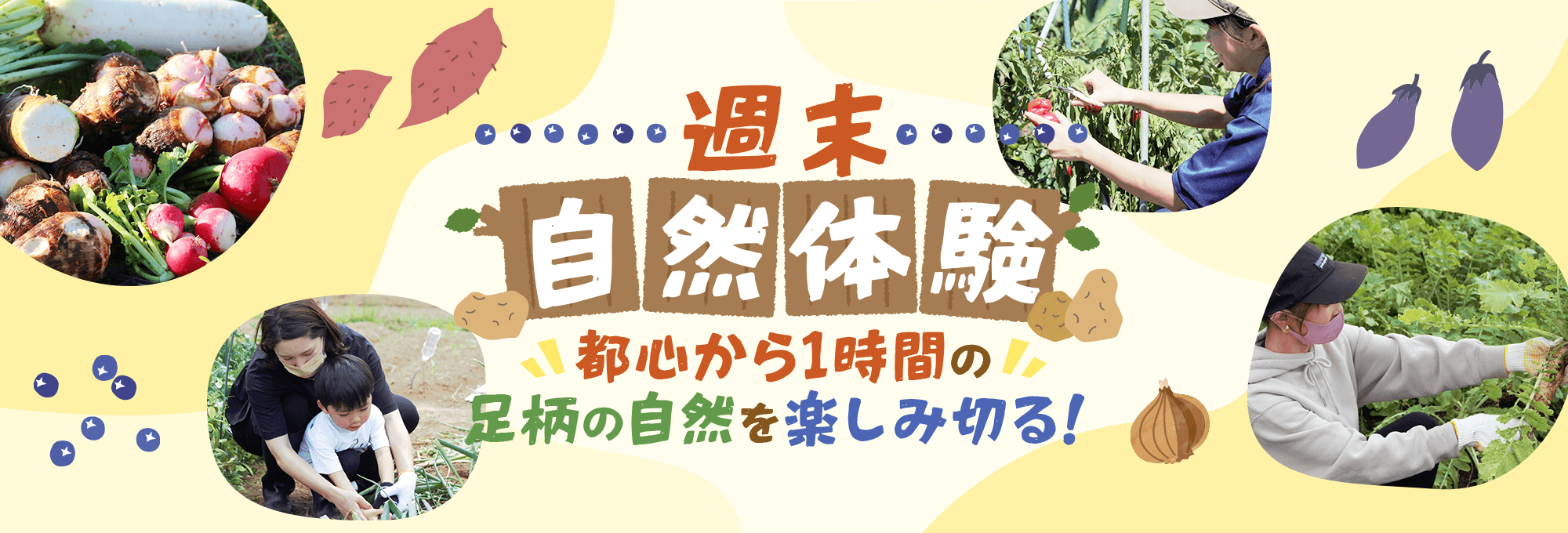 週末自然体験〜都心から1時間の足柄の自然を楽しみ切る！