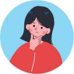 困った顔の学生